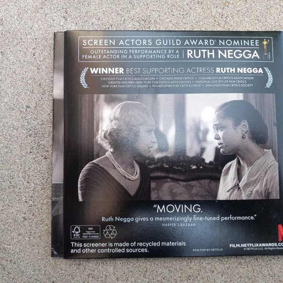 FOR YOUR CONSIDERATION - PASSING SAG DVD Screener, Ruth Negga - Picture 8 of 8